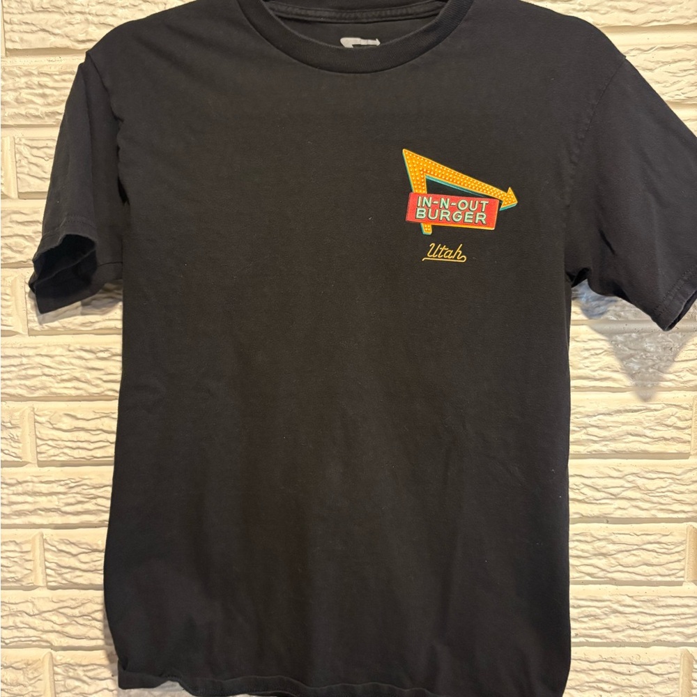 IN N OUT UTAH Black Short Sleeve Tee